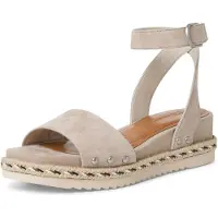Tamaris Damen Klassische Sandalen 1-28251-20 341 Farbe: Beige Größe: 36