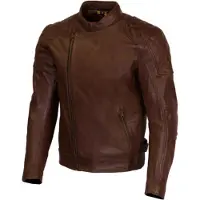 Merlin Chester D3O Cafe Motorrad Lederjacke, braun, 3XL