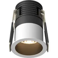 Maytoni LED Einbaustrahler Minor - 5 W , Schwarz/Weiß , Aluminium