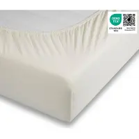 Betten-ABC Traumhaft gut Schlafen Spannbetttuch, hochwertige Qualität, trocknergeeignet, Farbe: Natur, Größe: 200-210 cm x 180-220 cm