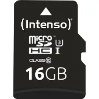 Intenso Micro Sdhc 16gb Class 10 Uhs-i Professional Speicherkarte