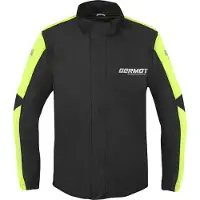 Germot Herren Motorrad Regenjacke Bergen, Schwarz , S