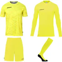 Uhlsport Prediction Torwart Set 128 fluo gelb/schwarz