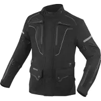 Bogotto Shado Laminierte 2in1 wasserdichte Motorrad Textiljacke, schwarz, M