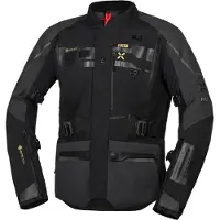 IXS Venture-GTX 1.0 Wasserdichte Schwarz Grau Motorrad Textiljacke Größe M