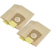 VHBW 20x Staubbeutel kompatibel mit Privileg Quelle 916 660, 783 023, 444 523, 329 074 Staubsauger - 27cm x 18cm Sandfarben