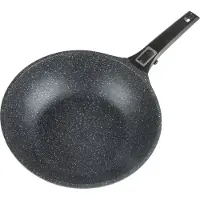 GSW Wok "Easy Click" Aluminiumguss 1 Stk. tlg. abnehmbarer Griff, Ø 28 cm, Induktion