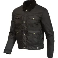 Merlin Millington D3O Gewachste Motorradjacke Schwarz Größe 4XL