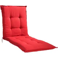 GO-DE Liegenauflage , rot (kirschrot), B:60cm H:7cm T:190cm, Polyester, Polsterauflagen, Liegenauflage, in verschiedenen Ausführungen