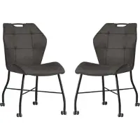 MX Sofa Esszimmerstuhl Lee - Anthrazit (2er-Set)
