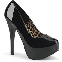 Bordello TEEZE-06 Damen Pumps von , Schwarz Lack , EU 41, US 11