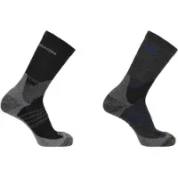Salomon X Ultra Access Crew 2-Pack, Wandersocken, schwarz