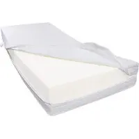 Dibapur R45H6 Kaltschaummatratze (80x190) SEHR FEST bis ca. 200 Kg Doppeltuchbezug Gesamthöhe ca. 25 cm