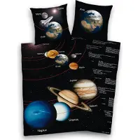 MCU Renforcé Wende-Bettwäsche, Sonnensystem, ca. 135 x 200/ 80 x 80 cm Stand.-Var. 135x200 cm