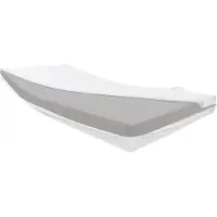 Dibapur Inkontinenz Standard (70x190 cm) Kaltschaummatratze 12 cm mit wasserdichtem Bezug
