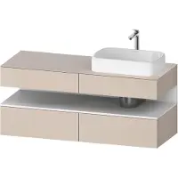 Duravit Waschtischunterschrank Qatego 140x55x60cm, w m/ta m, Pl, Beck. re