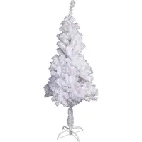 Linder Exclusiv GmbH LEX Künstlicher Weihnachtsbaum inkl. Ständer, Weiß, 150 cm