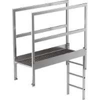 MUNK Günzburger Steigtechnik Munk Attika-Überstieg Alu-blank Sonderlänge - 062185