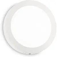 Ideal Lux Moderne Wandleuchte Rund Universal Aluminium-Kunststoff Weiß Led 19W 3000K D22