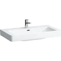 Laufen PRO S Aufsatzwaschtisch, 1 Hahnloch, mit Überlauf, 850x465mm, H8169654001041, Farbe: Weiß mit LCC
