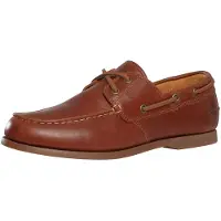 Timberland 1100000002199 "CEDAR BAY ESSENTIAL BOAT SHOE", Herren, Gr. 44, braun (md brn f grain), Leder, Schuhe 1100000002199, aus Leder