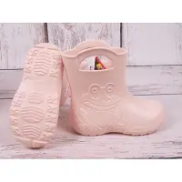 Camminare Mädchen Regenstiefel Gummistiefel Frosch hellrosa