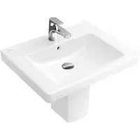 Villeroy & Boch V&B Waschtisch Subway 2.0 55x44cm, we C+, mit Hahnloch, Überlauf