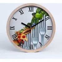 Tulup Holzuhr 20fi cm wanduhr - schwarze Spitzen - in der Ernährung Fortschritt