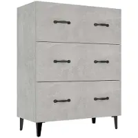 Syfax Sideboard Betongrau 69,5x34x90 cm Holzwerkstoff