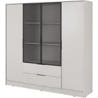 Masseno Drehtürenschrank CATERINA 206 cm Kleiderschrank Schlafzimmer Schrank 4-türig Kaschmir