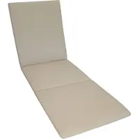 Kettler Herlag Sunny Liegenauflage 200x60x4 cm – wetterfest, wasserfest & UV-beständig – waschbarer Bezug mit Reißverschluss – Natur