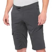 100% Ridecamp Kurze Hose Grau 32 Mann Grau 32