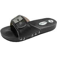 Scholl - "HFD Pescura" Clogs für Damen, Leder PP12372 (36 EU) (Schwarz)