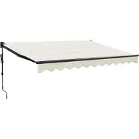 Syfax Elektrische Markise mit Kurbel Creme 3,5x2,5 m