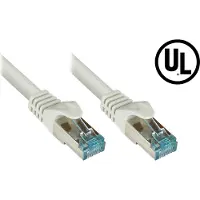 GOOD CONNECTIONS RNS Patchkabel Cat.6A, mit Messprotokoll + Serien-Nr., S/FTP, 500MHz, 10Gbit/s, UL, grau, 30m,