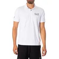 Emporio Armani für Herren. 8NPF23_PJEMZ Polo Sport Ventus 7 weiß (XXL), Lässig, Sportlich, Polyester, Kurzarm