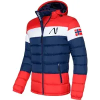Nebulus Winterjacke MIXUP Herren, warme Outdoorjacke, praktische & vielseitige Übergangs- & Winterjacke, P4831 - Herren, blau-rot, L