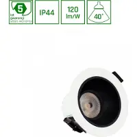 Spectrum ORBITO LED Einbaustrahler Spots Ø75mm Badezimmer 10W 40° 4000K IP44 Blendfrei