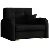 Mirjan 24 Schlafsofa Viva Gold I, einsitzer Polstersofa mit Bettkasten und Schlaffunktion, Stilvoll Couch (Kronos 02)