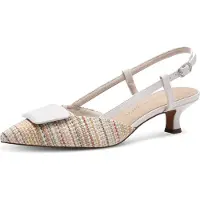 Marco Tozzi Damen Pumps spitz gewebt bequem weich Queenie Textil 2-29503-44, Größe:39 EU, Farbe:Mehrfarbig