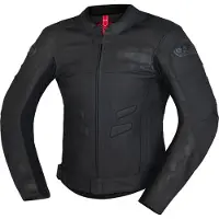 IXS RS-600 2.0 Motorrad Lederjacke, schwarz, 52