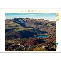 CALVENDO Puzzle: See von Murol und See von Chambon | 1000 Teile, fertige Größe: 64 x 48 cm | Fotopuzzle für entspannte Stunden