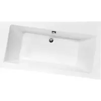 For you Aqua | Badewanne - Besco Infinity - 150 x 90 cm - Rechts - Asymmetrisch – Acryl – Mit Siphon und Füßen – Modern – Duschbadewanne geeignet