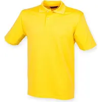 Henbury H475 | Herren Coolplus Wicking Polo Shirt / Mikro-Piqué - Farbe: Yellow - Größe: 3XL