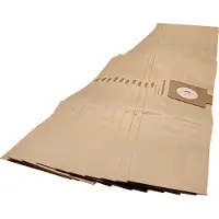 VHBW 10x Staubbeutel Ersatz für Filterclean 11, K7, E10 für Staubsauger - 34cm x 17cm braun