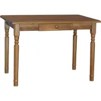 Koma Tools Tisch II mit Schublade aus massivem Kiefernholz in der Farbe Eiche 100 x 60 cm
