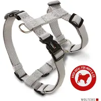 Fressnapf Wolters Geschirr Professional Comfort, Größe:35 - 40 cm, Farbe:silber/schwarz