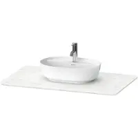 Duravit Luv Quarzsteinkonsole LU9469, Breite 988mm, passend zu Waschtischunterbau LU9564, LU9569, LU946901717, Farbe: Weiß Struktur