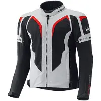 Held Zelda Damen Touren Textiljacke, grau/rot, S