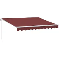Syfax Markise Manuell Weinrot 300x250 cm